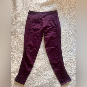 Fabletics Burgundy Yoga Pants/ Leggings